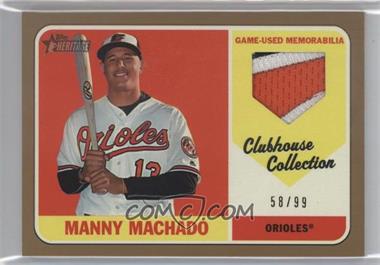 2018 Topps Heritage - Clubhouse Collection Relics - Gold #CCR-MM - Manny Machado /99