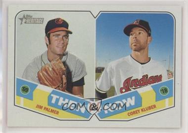 2018 Topps Heritage - Then and Now #TN-12 - Jim Palmer, Corey Kluber