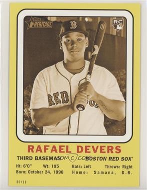2018 Topps Heritage High Number - 1969 Collector Cards - Topps.com Online Exclusive 5 x 7 Gold #69CC-RD - Rafael Devers /10