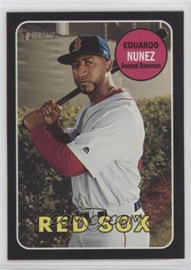 2018 Topps Heritage High Number - [Base] - Black Border #519 - Eduardo Nunez /50