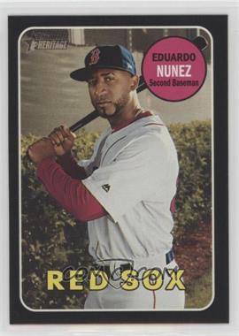 2018 Topps Heritage High Number - [Base] - Black Border #519 - Eduardo Nunez /50