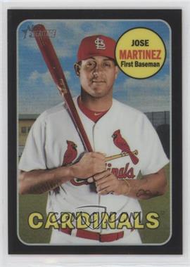 2018 Topps Heritage High Number - [Base] - Chrome Black Refractor #THC-549 - Jose Martinez /69