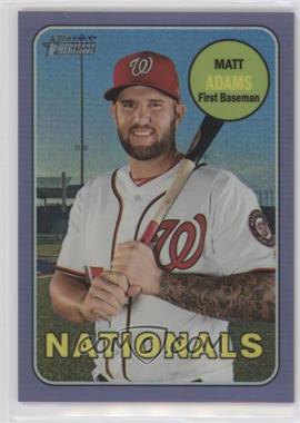 2018 Topps Heritage High Number - [Base] - Hot Box Chrome Purple Refractor #THC-537 - Matt Adams