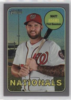 2018 Topps Heritage High Number - [Base] - Hot Box Chrome Purple Refractor #THC-537 - Matt Adams