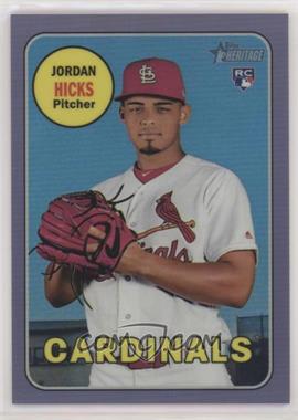 2018 Topps Heritage High Number - [Base] - Hot Box Chrome Purple Refractor #THC-620 - Jordan Hicks