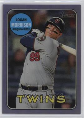 2018 Topps Heritage High Number - [Base] - Hot Box Chrome Purple Refractor #THC-659 - Logan Morrison