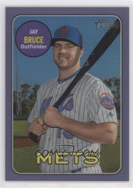 2018 Topps Heritage High Number - [Base] - Hot Box Chrome Purple Refractor #THC-703 - Jay Bruce