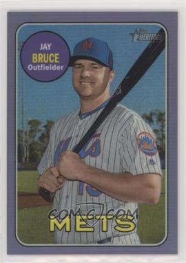 2018 Topps Heritage High Number - [Base] - Hot Box Chrome Purple Refractor #THC-703 - Jay Bruce