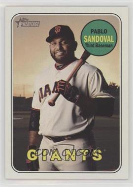 2018 Topps Heritage High Number - [Base] #510.1 - Pablo Sandoval