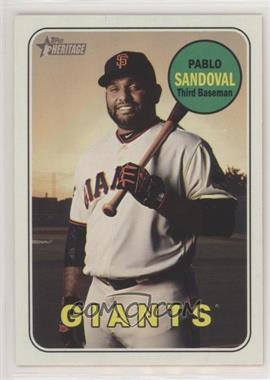 2018 Topps Heritage High Number - [Base] #510.1 - Pablo Sandoval