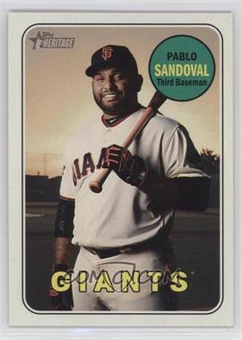 2018 Topps Heritage High Number - [Base] #510.1 - Pablo Sandoval