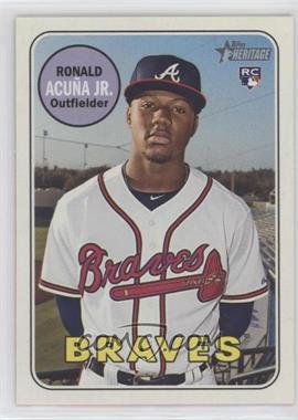 2018 Topps Heritage High Number - [Base] #580.1 - Ronald Acuna