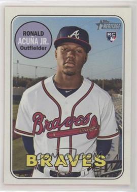 2018 Topps Heritage High Number - [Base] #580.1 - Ronald Acuna