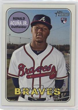 2018 Topps Heritage High Number - [Base] #580.1 - Ronald Acuña Jr.