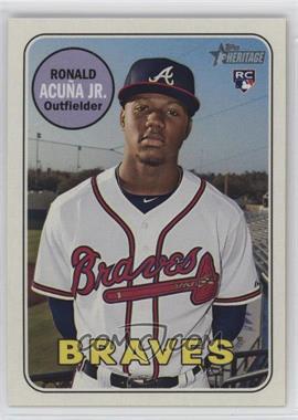 2018 Topps Heritage High Number - [Base] #580.1 - Ronald Acuña Jr.