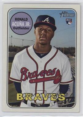 2018 Topps Heritage High Number - [Base] #580.1 - Ronald Acuña Jr.