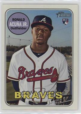 2018 Topps Heritage High Number - [Base] #580.1 - Ronald Acuña Jr.