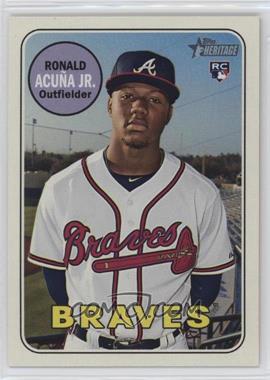 2018 Topps Heritage High Number - [Base] #580.1 - Ronald Acuña Jr.