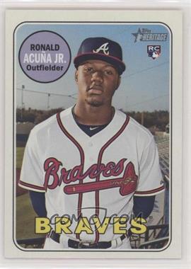 2018 Topps Heritage High Number - [Base] #580.1 - Ronald Acuña Jr.