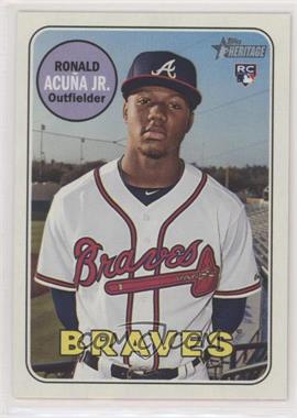 2018 Topps Heritage High Number - [Base] #580.1 - Ronald Acuña Jr.