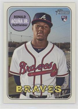 2018 Topps Heritage High Number - [Base] #580.1 - Ronald Acuña Jr.