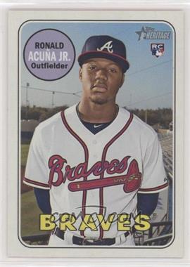 2018 Topps Heritage High Number - [Base] #580.1 - Ronald Acuña Jr. [EX to NM]