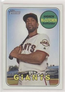 2018 Topps Heritage High Number - [Base] #705.1 - High Number SP - Short Print - Andrew McCutchen