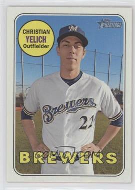 2018 Topps Heritage High Number - [Base] #720.1 - High Number SP - Christian Yelich