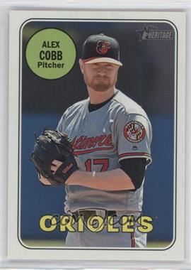 2018 Topps Heritage High Number - [Base] #723 - Alex Cobb