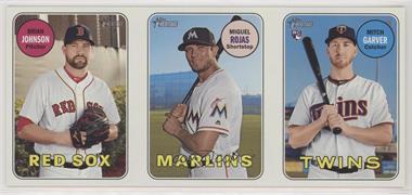 2018 Topps Heritage High Number - Box Loader Baseball Extra Ad Panel #14.2 - Max Stars with Arm, Legs (Brian Johnson, Miguel Rojas, Mitch Garver)