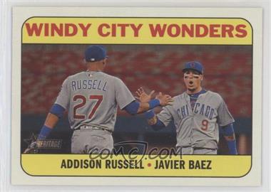 2018 Topps Heritage High Number - Combo Cards #CC-7 - Addison Russell, Javier Baez