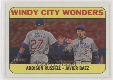 2018 Topps Heritage High Number - Combo Cards #CC-7 - Addison Russell, Javier Baez