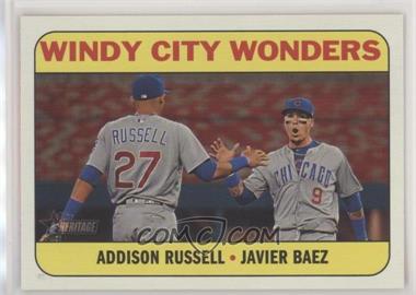 2018 Topps Heritage High Number - Combo Cards #CC-7 - Addison Russell, Javier Baez