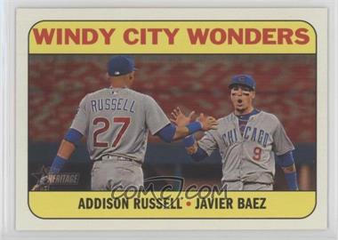 2018 Topps Heritage High Number - Combo Cards #CC-7 - Addison Russell, Javier Baez