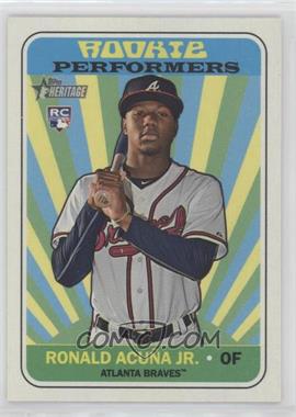 2018 Topps Heritage High Number - Rookie Performers #RP-RA - Ronald Acuna