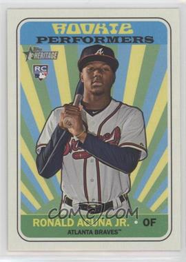 2018 Topps Heritage High Number - Rookie Performers #RP-RA - Ronald Acuna