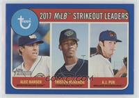 League Leaders - Alec Hansen, Triston McKenzie, A.J. Puk #/99