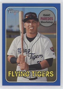 2018 Topps Heritage Minor League Edition - [Base] - Blue #73 - Isaac Paredes /99