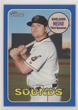 2018 Topps Heritage Minor League Edition - [Base] - Blue #96 - Sheldon Neuse /99