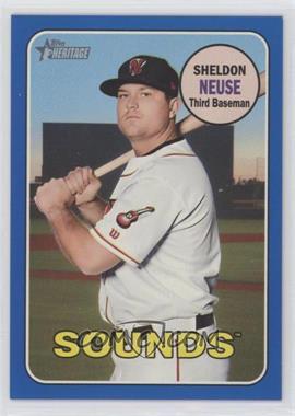 2018 Topps Heritage Minor League Edition - [Base] - Blue #96 - Sheldon Neuse /99