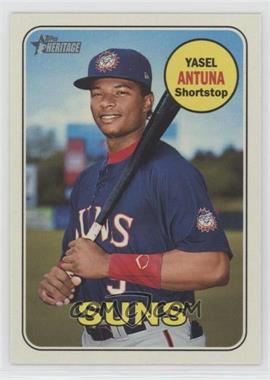 2018 Topps Heritage Minor League Edition - [Base] - Glossy #95 - Yasel Antuna