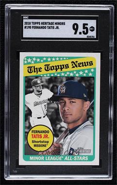 2018 Topps Heritage Minor League Edition - [Base] #190 - Minor League All-Stars - Fernando Tatis Jr. [SGC 9.5 Mint+]