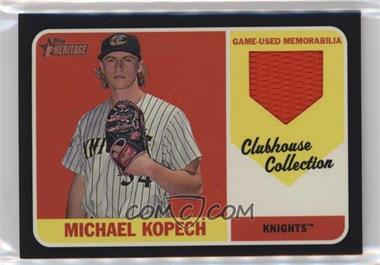 2018 Topps Heritage Minor League Edition - Clubhouse Collection Relics - Black #CCR-MK - Michael Kopech /50