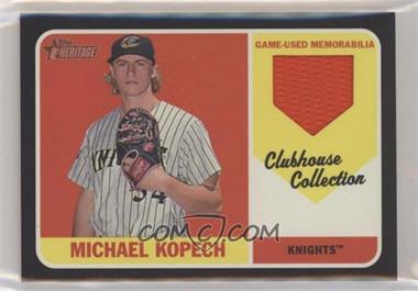 2018 Topps Heritage Minor League Edition - Clubhouse Collection Relics - Black #CCR-MK - Michael Kopech /50