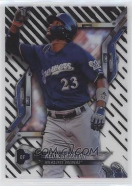 2018 Topps High Tek - [Base] - Pattern 1 Waves/Diagonals Black Magma Diffractor #HT-KBR - Keon Broxton /50