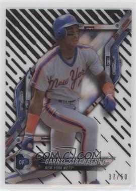 2018 Topps High Tek - [Base] - Pattern 1 Waves/Diagonals Black Orbit Diffractor #HT-DST - Darryl Strawberry /50