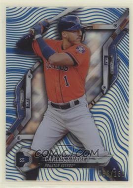 2018 Topps High Tek - [Base] - Pattern 1 Waves/Diagonals Blue Rainbow Foil #HT-CC - Carlos Correa /150