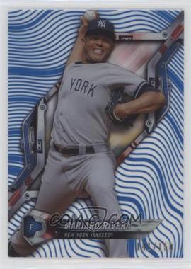 2018 Topps High Tek - [Base] - Pattern 1 Waves/Diagonals Blue Rainbow Foil #HT-MR - Mariano Rivera /150