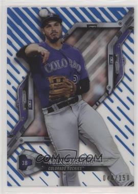 2018 Topps High Tek - [Base] - Pattern 1 Waves/Diagonals Blue Rainbow Foil #HT-NA - Nolan Arenado /150