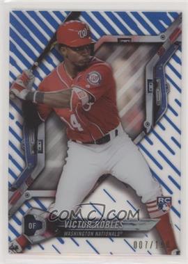 2018 Topps High Tek - [Base] - Pattern 1 Waves/Diagonals Blue Rainbow Foil #HT-VR - Victor Robles /150 [Noted]